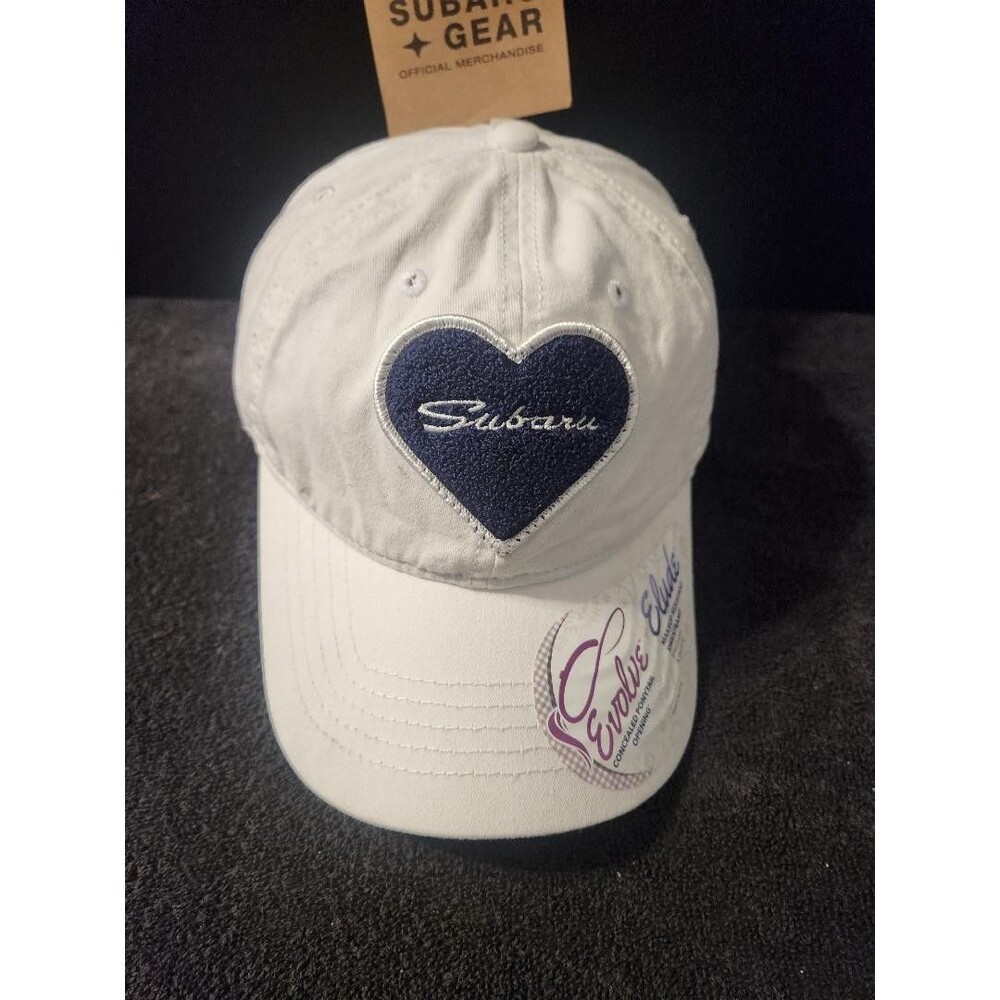 Subaru-Branded Heart Ponytail Infinity "wear their love" BuckleStrap Hat